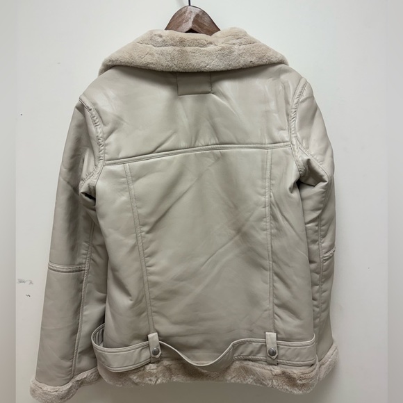 NEW Blank NYC Oversized Downtown Love Vegan Leather Jacket size extra small - Picture 7 of 7